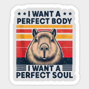 i want a perfect body i want a perfect Sticker